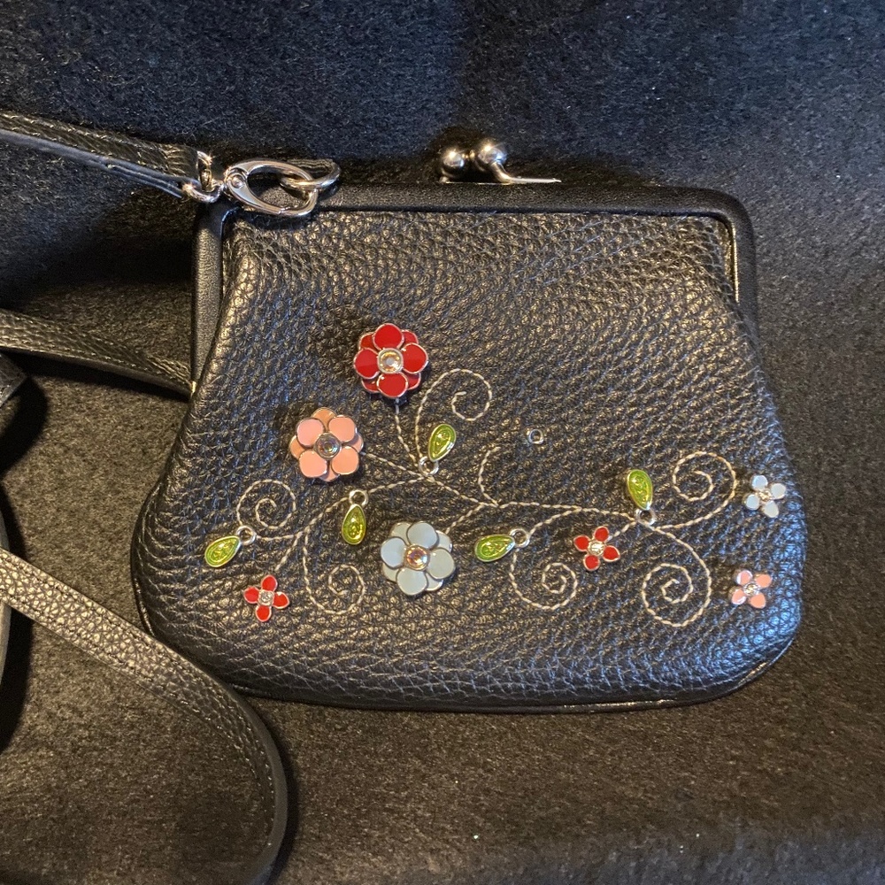 Small Brighton Leather Crossbody Wallet
